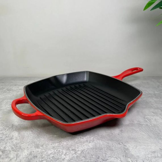 Сковорода гриль Le Creuset Square Grillet 20183260600422 26 см вишнева
