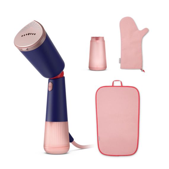 Відпарювач Philips компактний Series 5000, 1400Вт, 120мл, паровий удар -24гр, складана ручка, чохол-рукавичка, колимок, пластик, синій (STH5030/20) | Зображення 4