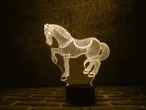 Сменная пластина для 3D ламп "Лошадка" 3DTOYSLAMP