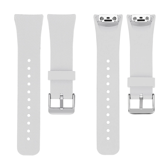 Силиконовый ремешок Primo Classic Shape для Samsung Gear Fit 2 / Fit 2 Pro (SM-R360 / R365) - White | Зображення 3