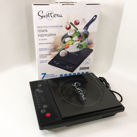 Электроплита инфракрасная настольная Suntera ICD-1008 | Электроплита FZ-233 бытовая электрическая | Зображення 2