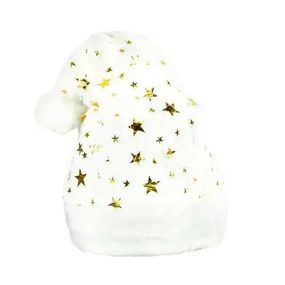 Шапка новорічна "Санта-Клауса" 6241-22(Gold) блискуча