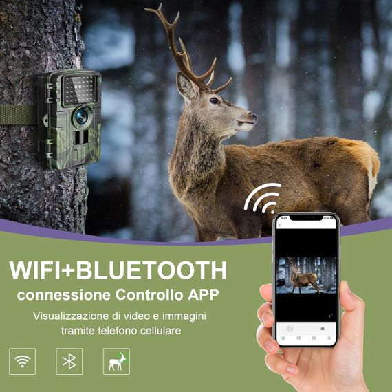 Камера для полювання 4K 60MP Full HD Wi-Fi з програмою для передачі даних на мобільний телефон | Зображення 1