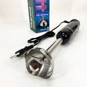 Блендер кухонный погружной с чашей ViLgrand VBH6209 600 Вт, Портативный блендер измельчитель VQ-21