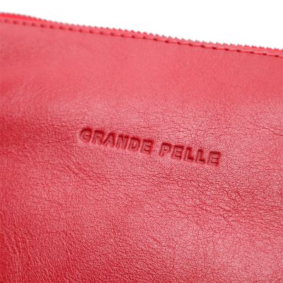 Сумка Grande Pelle З натуральної шкіри Червона (11670) | Зображення 5