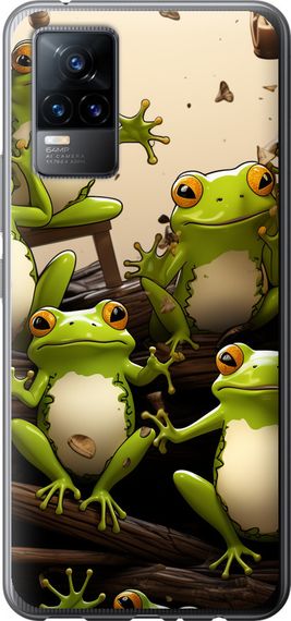 Чехол на Vivo V21E Жабки "5656u-2375-17620"