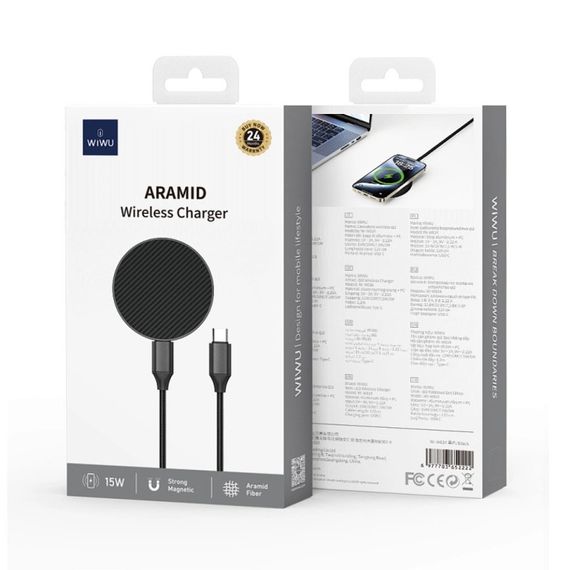 БЗП WIWU Wi-W034 Kevlar Wireless Charger | Зображення 4