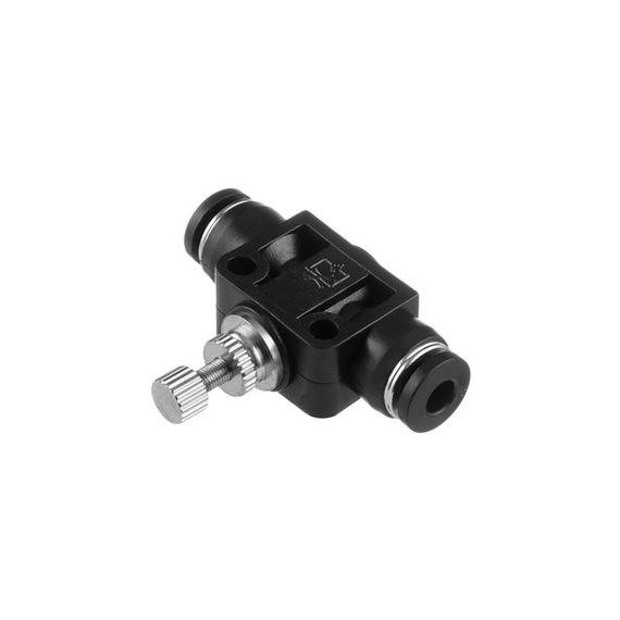 Цангове пряме з'єднання з регулятором, для поліуретанових та ін. шлангів 4*4 мм INTERTOOL PT-2395