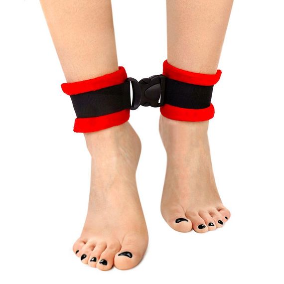 Поножи Art of Sex Ankle Cuffs - Soft Touch Красные Sex Aura | Зображення 1