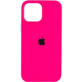 Чохол Silicone Case Full Protective (AA) для Apple iPhone 14 (6.1") Розовый / Barbie pink