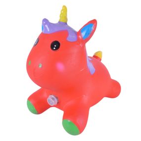 Детская игрушка-прыгун "Единорог" RB2520 музыка, свет Красный