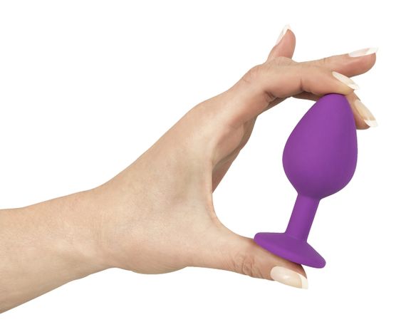 Анальна пробка розміру М із фіолетовим кристалом sexstyle | Зображення 3