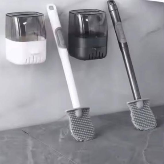 Йоршик для унітазу з дозатором для миючого Liquid Toilet Brush Білий