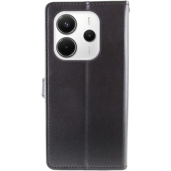 Шкіряний чохол-книжка GETMAN Gallant (PU) для Xiaomi Redmi Note 14 4G (Int. version) Чорний | Зображення 1