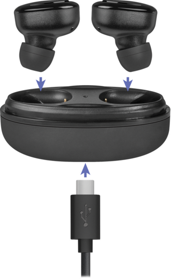 Гарнітура Defender Twins 635 TWS Bluetooth, Black (63635) | Зображення 2