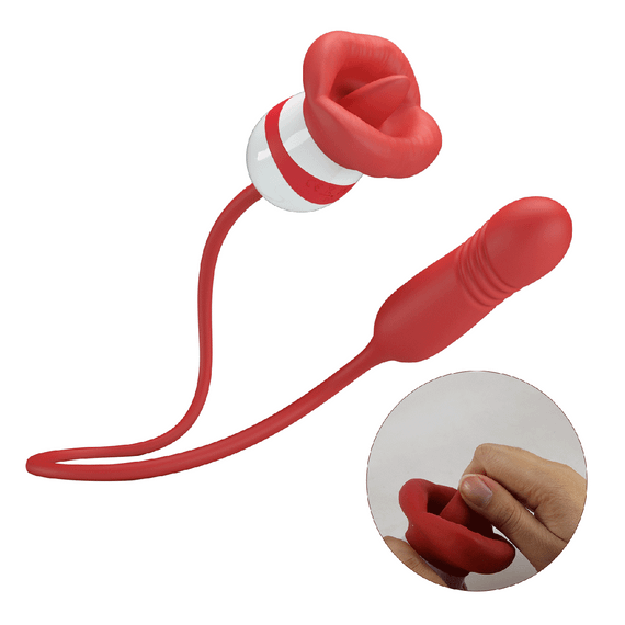 Вібростимулятор PRETTY LOVE Ashlynn, 5 vibration functions 5 thrusting settings 5 licking settings Sex Aura | Зображення 6