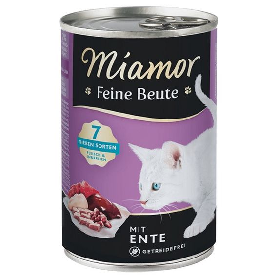Вологий корм для котів з качкою Miamor Feine Beute Mit Ente, 400 гр
