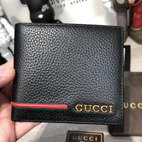 Бумажник Gucci Slender Wallet Ouroboros with Red Stripe Black | Зображення 3
