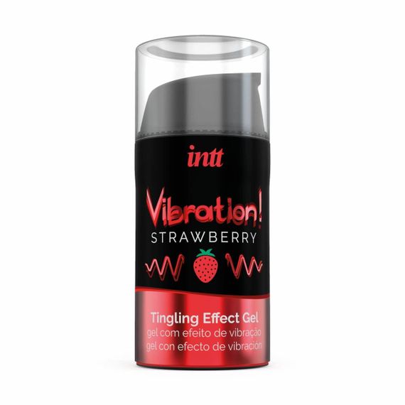 Рідкий вібратор Intt Vibration Strawberry (15 мл) (м'яте паковання!!!) Sex Aura | Зображення 2