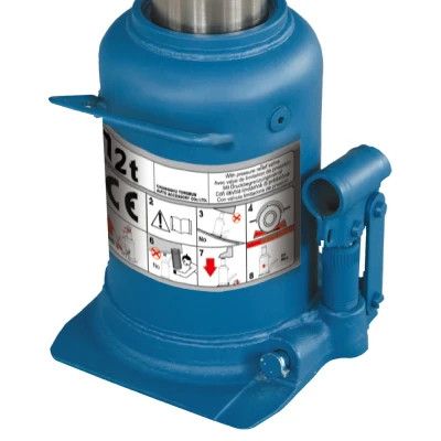 Домкрат GTM гидравлический бутылочный 12т (240-590мм) двухштоковый (TH812001) | Зображення 2