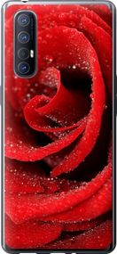 Чехол на Oppo Reno 3 Pro Красная роза "529u-1878-17620"