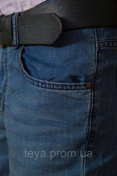 Якісні чоловічі джинси з потертостями сезон весна-літо колір синій розмір 32 FG_00034 | Зображення 4