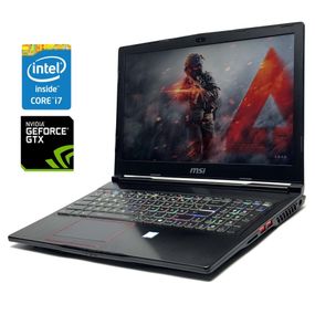 Игровой ноутбук Б-класс MSI Raider GE63VR / 15.6" (1920x1080) TN / Intel Core i7-7700HQ (4 (8) ядра по 2.8 - 3.8 GHz) / 16 GB DDR4 / 256 GB SSD / nVidia GeForce GTX 1070, 8 GB GDDR5, 256-bit / WebCam / Win 10 Pro б/у