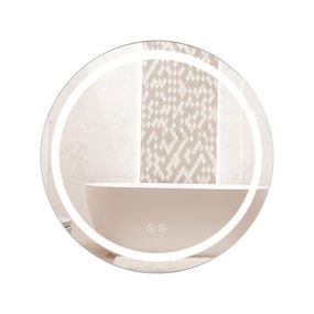 Зеркало Qtap Mideya R600 с LED-подсветкой Touch, с антизапотеванием, диммером QT2078F803W