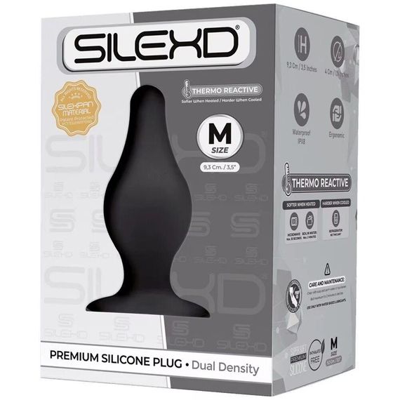 Анальна пробка SilexD (Model 2 size M), двошарова, силікон+Silexpan (попереднє пакування!!!) sexstyle | Зображення 8