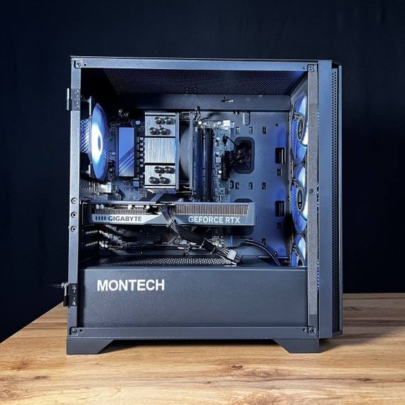Збірка на замовлення: ігровий ПК Montech Air 100 ARGB Black Tower / AMD Ryzen 5 7500F (6 (12) ядер по 3,7 - 5,0 ГГц) / 32 ГБ DDR5 / 1000 ГБ SSD M.2 / nVidia GeForce RTX 5060 Ti, 16 ГБ GDDR7, 128-bit / 650W | Зображення 4