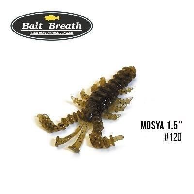 Силиконовая приманка, Съедобный силикон Bait Breath U30 Mosya 1,5" (14 шт.) (#120 Green Pumpkin/Seed)