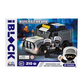 Конструктор "Секретная операция бронированного автомобиля" KH42/004/4 Build & create Armoured car IBLOCK, 210 деталей, в коробке (4897126753813)