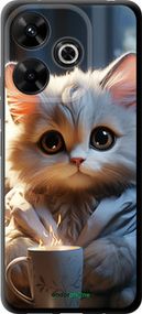 Чохол на Xiaomi Redmi Note 13R 5G Білий кіт "5646b-3797-2448"