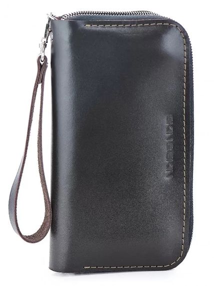 Шкіряний гаманець Skin and Skin Zipper L 21х11.5х2.5 см Коричневий (LW06BR) | Зображення 1