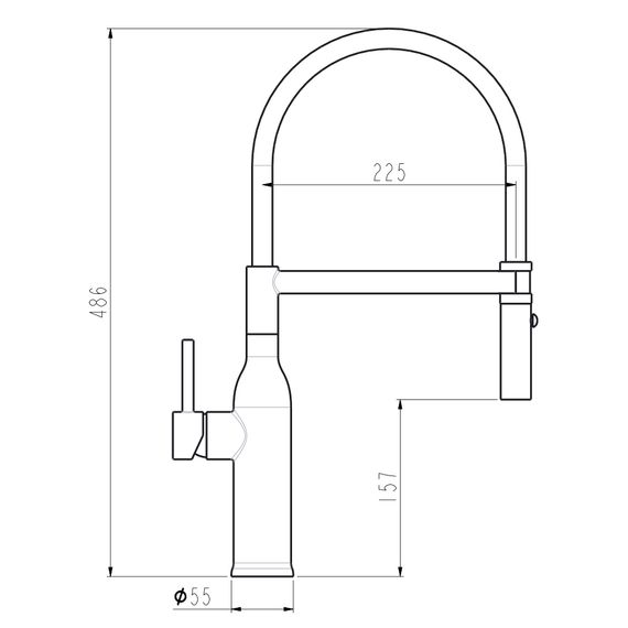 Змішувач для кухні Gappo з гнучким виливом G4098-23 | Зображення 6