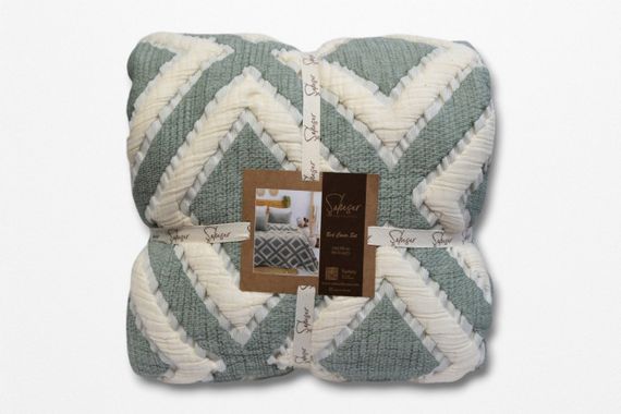 Муслиновое покрывало Saheser Sonia 240 х 260 см. Yesil | Зображення 2