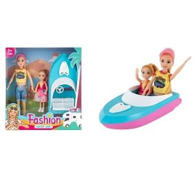 Игровой набор Куклы на водной прогулке  ST 5612-8 Голубой с розовым