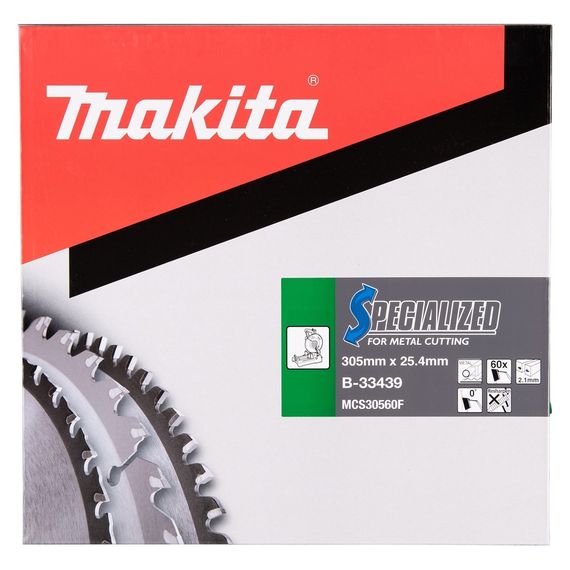 Диск пильный по металлу 305х25.4 мм 60T Makita TCT SPECIALIZED B-33439 | Зображення 4