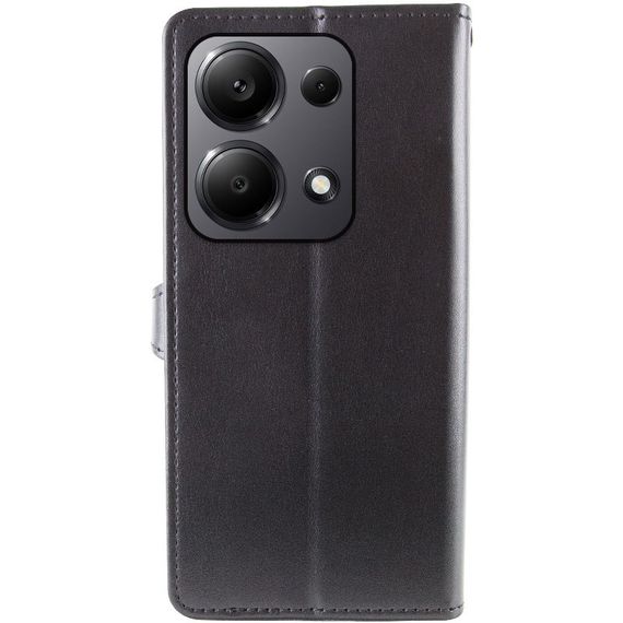 Шкіряний чохол-книжка GETMAN Gallant (PU) для Xiaomi Redmi Note 13 Pro 4G / Poco M6 Pro 4G Чорний | Зображення 1