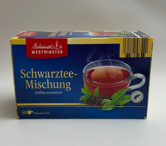 Чай черный в пакетах Westminster 50 пакетов, Германия, Восточно-Фризский Купаж