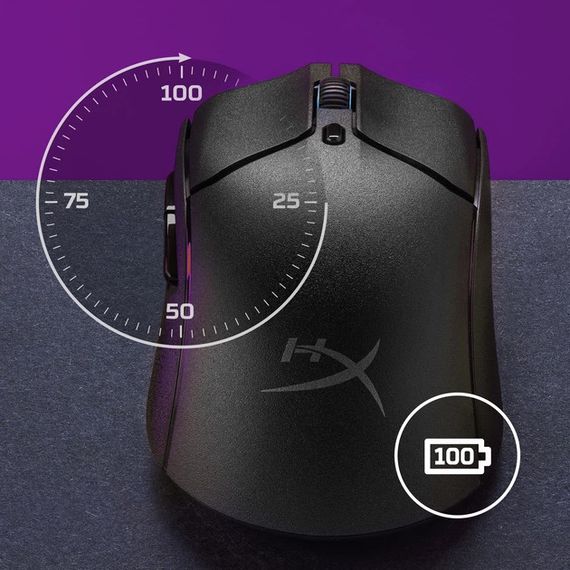 Мышь компьютерная безпроводная HyperX Pulsefire Haste 2 Wireless Black 6N0B0AA черная | Зображення 8