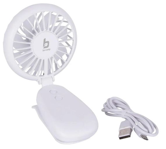 Вентилятор акумуляторний Bo-Camp Mini Fan With Clamp White (8520960) | Зображення 1
