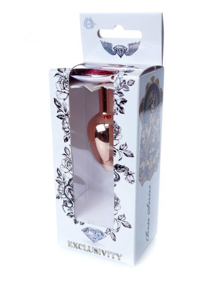 Анальний плаг S з рожевим каменем Boss of toys Jewellery | Зображення 6