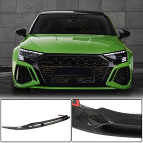 Накладка на передній бампер Lip (для RS SD, Карбон) для Ауди A3 2020- рр