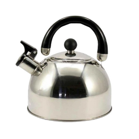 Чайник 2,0 л зі свистком нерж.криш. чорна ручка ZB 002/2