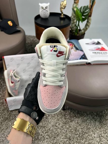 Кросівки SB Dunk Low SE “85 Double Swoosh Grey Pink White , В'єтнам 41 26-26.5 см | Зображення 3