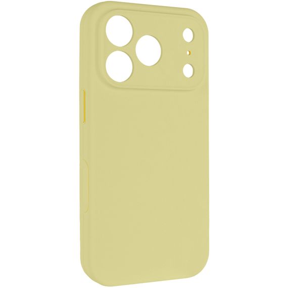 Чохол Silk Full Camera Protective (AA) NO LOGO для Apple iPhone 17 Pro / 18 Pro (6.3") Жовтий / Mellow Yellow