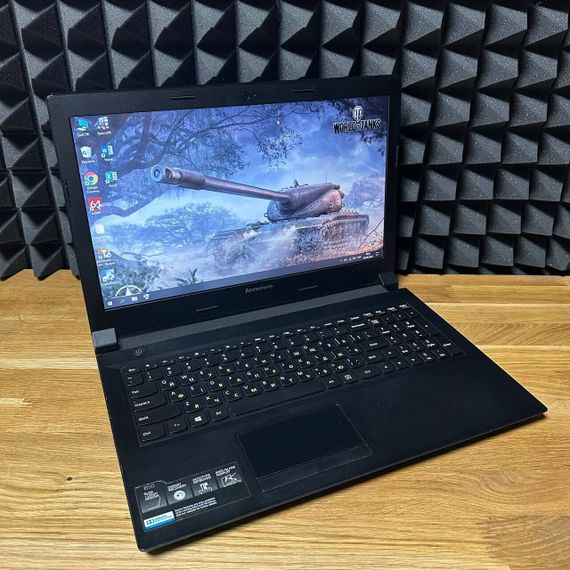 Ноутбук Б-клас Lenovo B50-45 / 15.6" (1366x768) TN / AMD E1-6010 (2 ядра по 1.35 GHz) / 8 GB DDR3 / 128 GB SSD / AMD Radeon R2 Graphics / WebCam / DVD-ROM / Win 10 б/в | Зображення 2