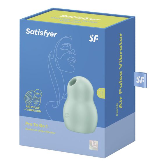 Вакуумний стимулятор з вібрацією Satisfyer Pro To Go 1 Mint Sex Aura | Зображення 6