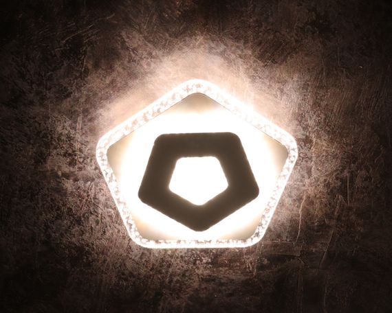 Сучасний креативний світильник стельовий LED для кухні ванної офісу 25141 Білий 4х25х25 см. | Зображення 2